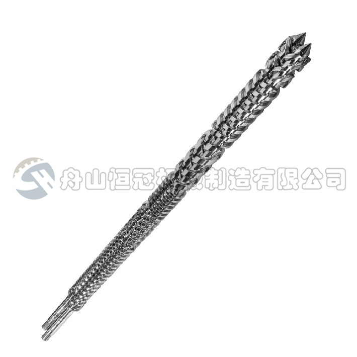 Conical twin screw